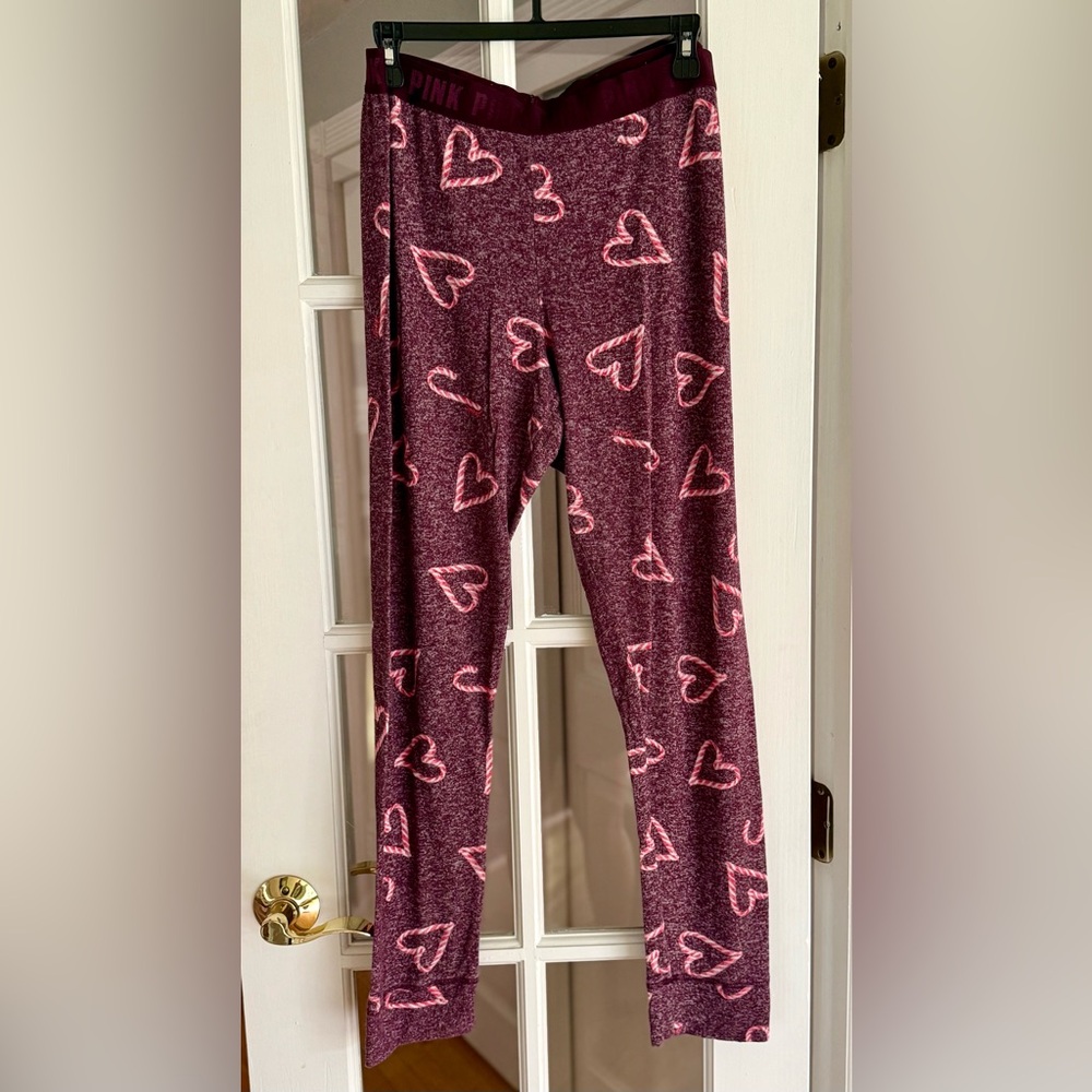 SALE! Candy Cane Pajama Set, Size L-XL Victoria’s Secret Pink - Picture 5 of 7